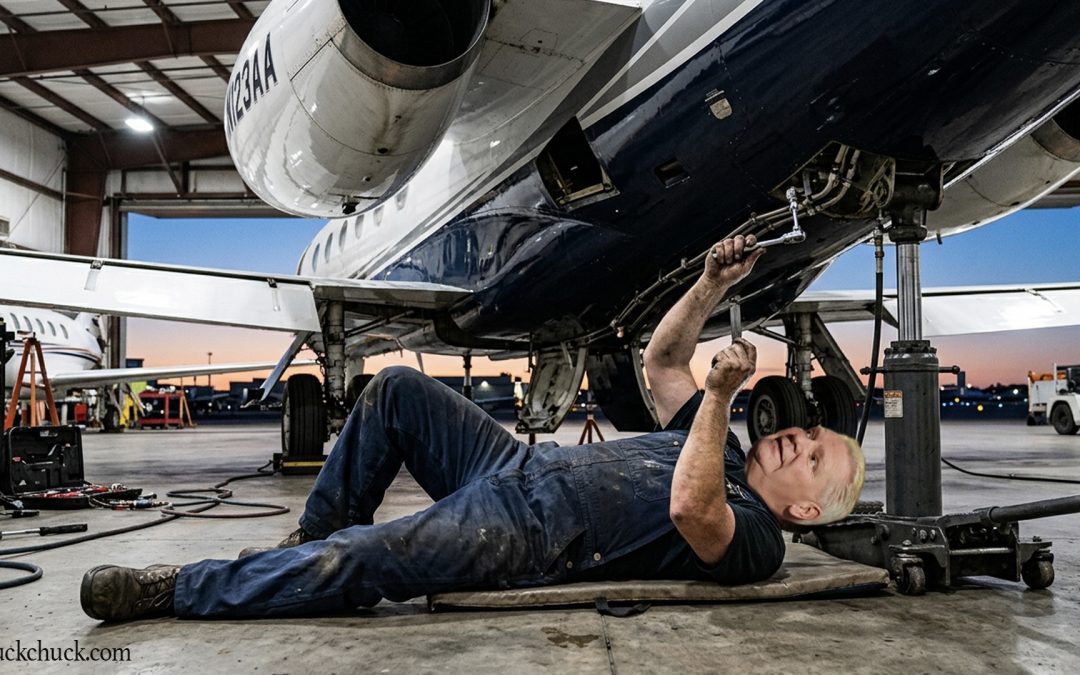 Doug Ford spotted this morning rolling back the odometer on one slightly used jet.